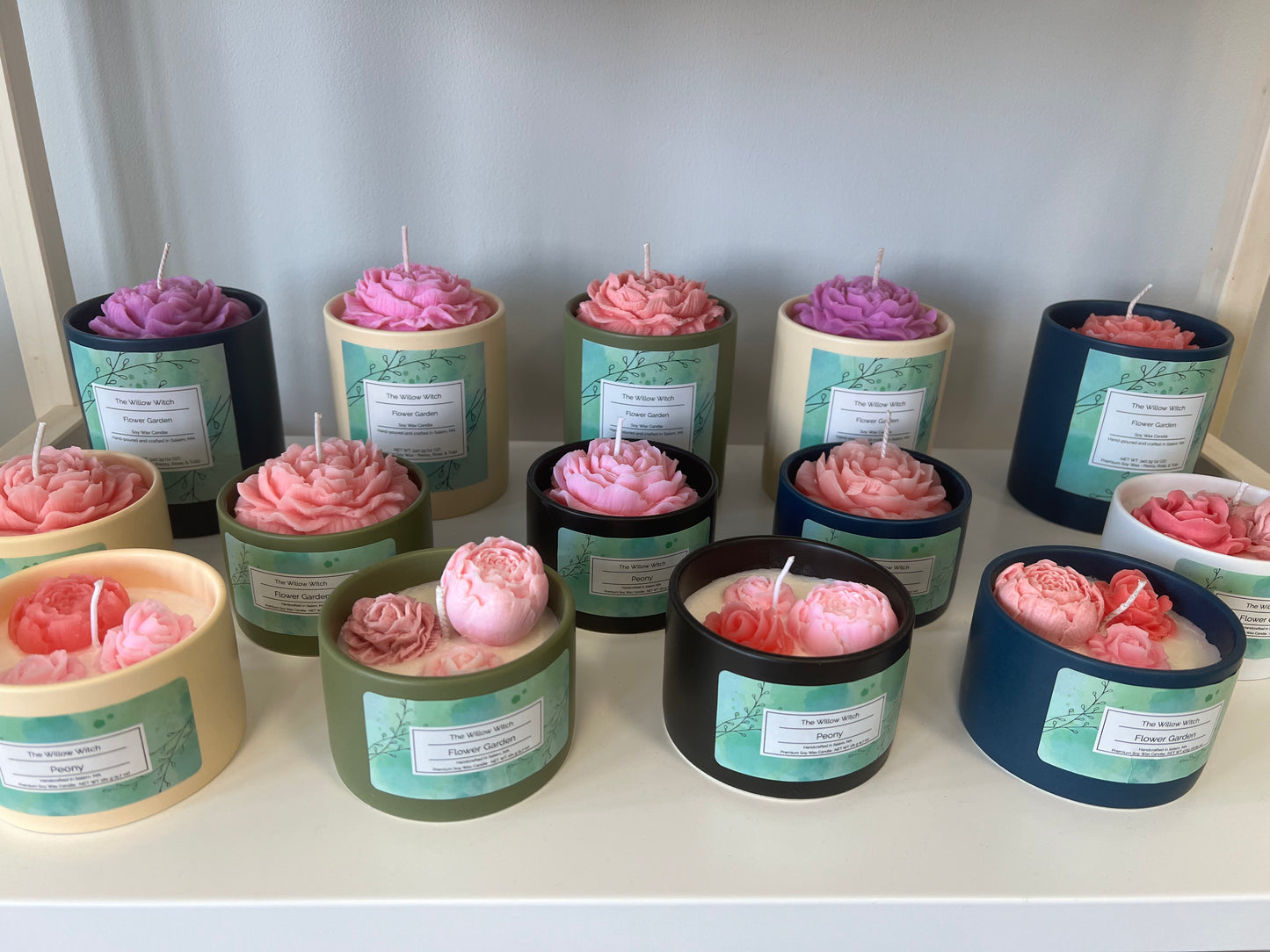 Flower Garden Tumbler Candle