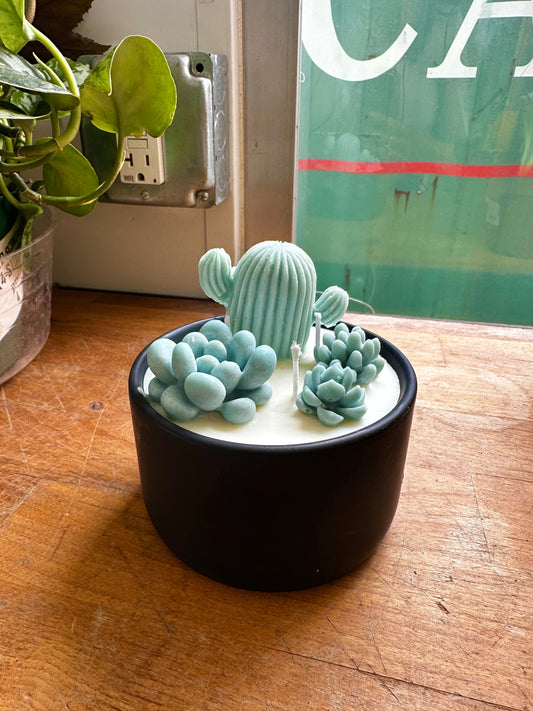 3-Wick Cactus Garden Candle